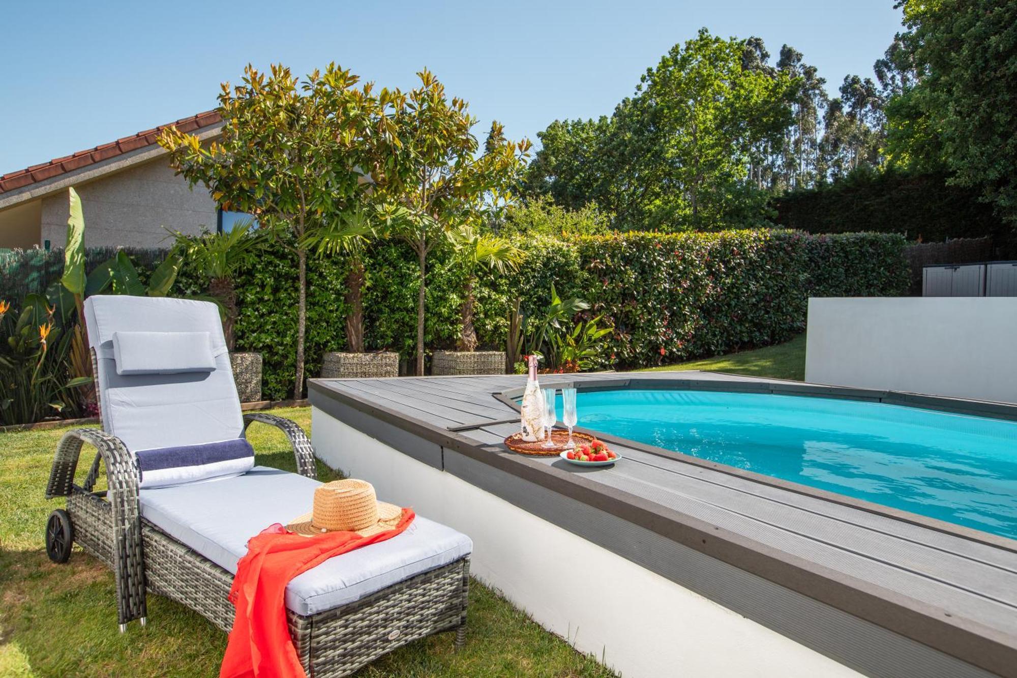 Villa Con Piscina Y Jardin, Santiago De Compostela Тео Экстерьер фото