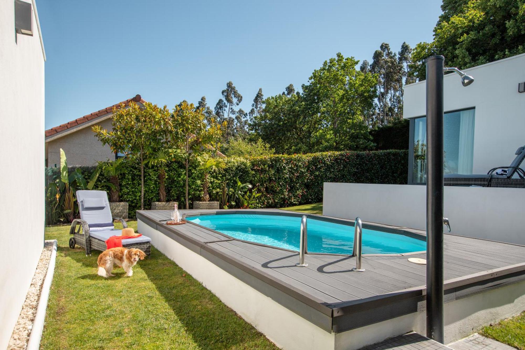 Villa Con Piscina Y Jardin, Santiago De Compostela Тео Экстерьер фото